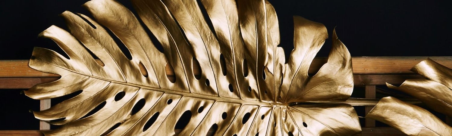 Gold leaf representing luxury