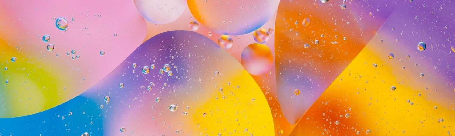 Abstract image of colourful bubbles